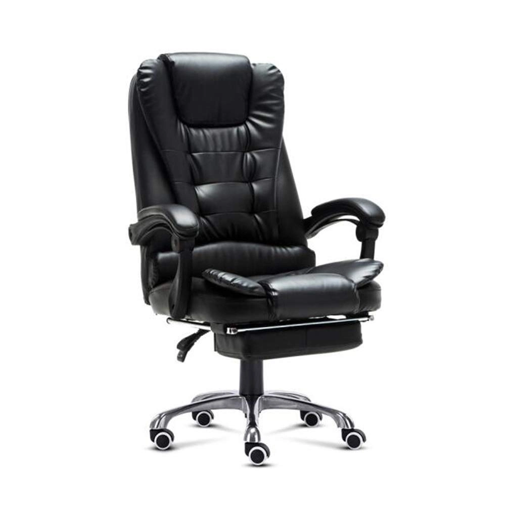 Desk Chair - PU Leather Brown High Back