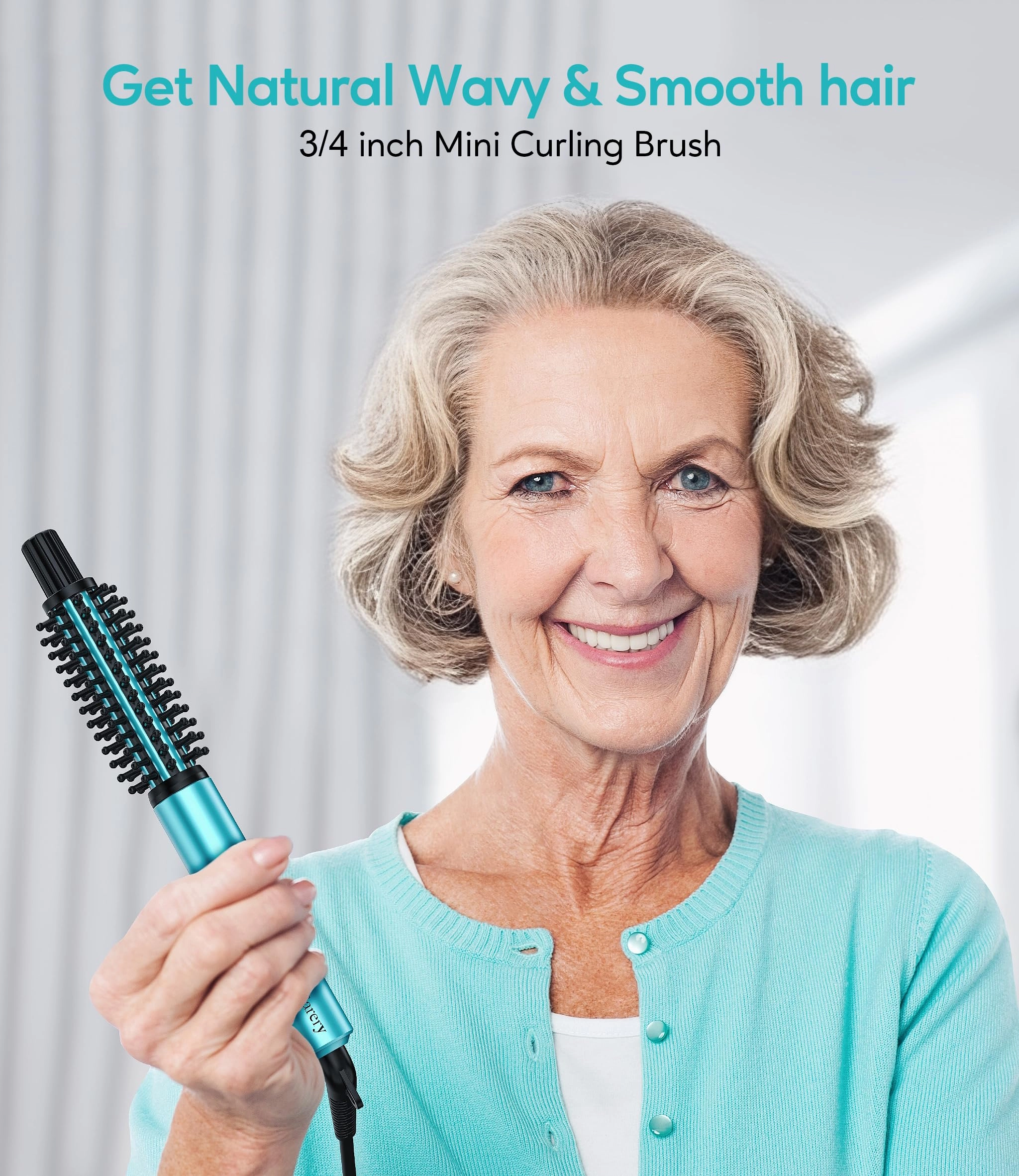 Mini Thermal Brush - 1 inch 3 Temperature Adjustable Dual Voltage