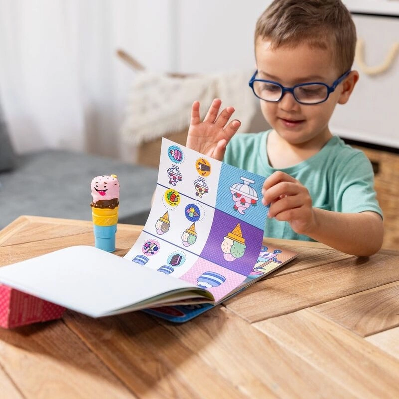 Ice Cream Activity Sticker Book Sticker Stamper 300 pcs