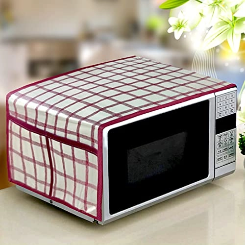 Microwave/Oven Top Cover - 4 Utility Pockets Polyester