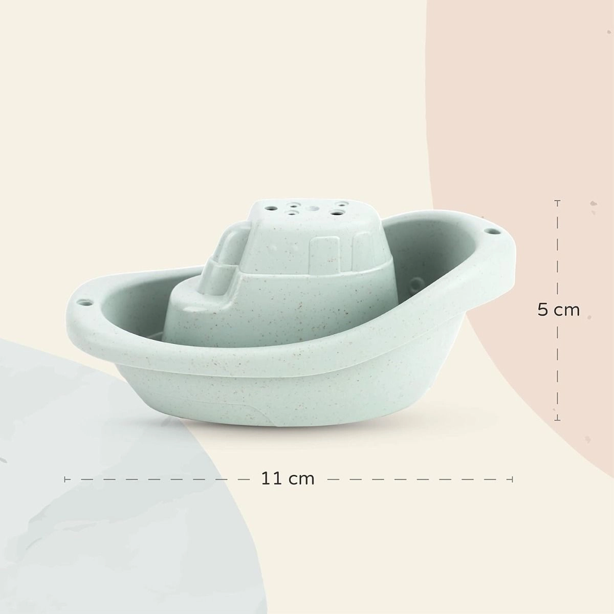 Bath Boat Cup Toy - 6 Pieces Multi Colour