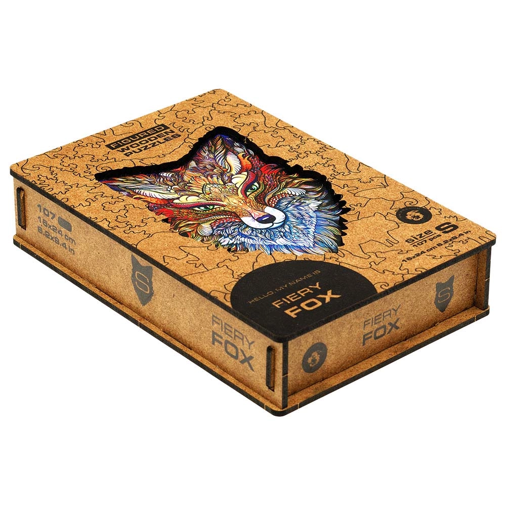 Fiery Fox Wooden Puzzle (4107390-FIERY_FOX_S) - 107 pcs