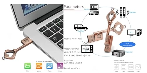 HeartKey - USB 2.0 128GB