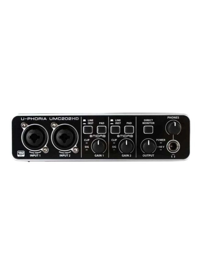 Behringer UMC202HD - 2x2 USB 2.0 Black