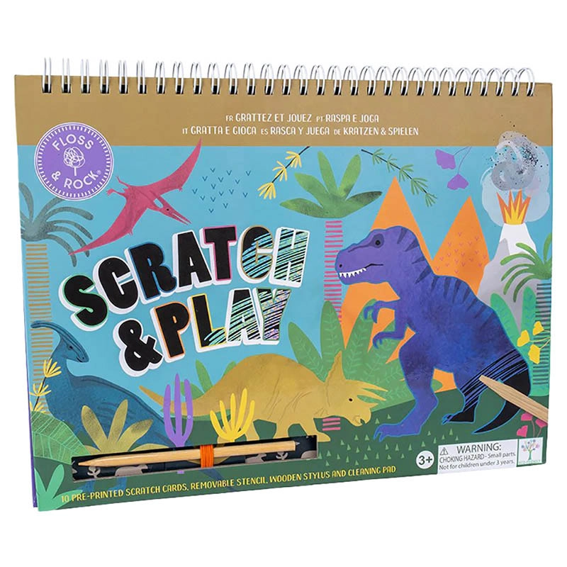 Floss & Rock Scratch And Play Sipral Book - Suitable for 3 years & above
