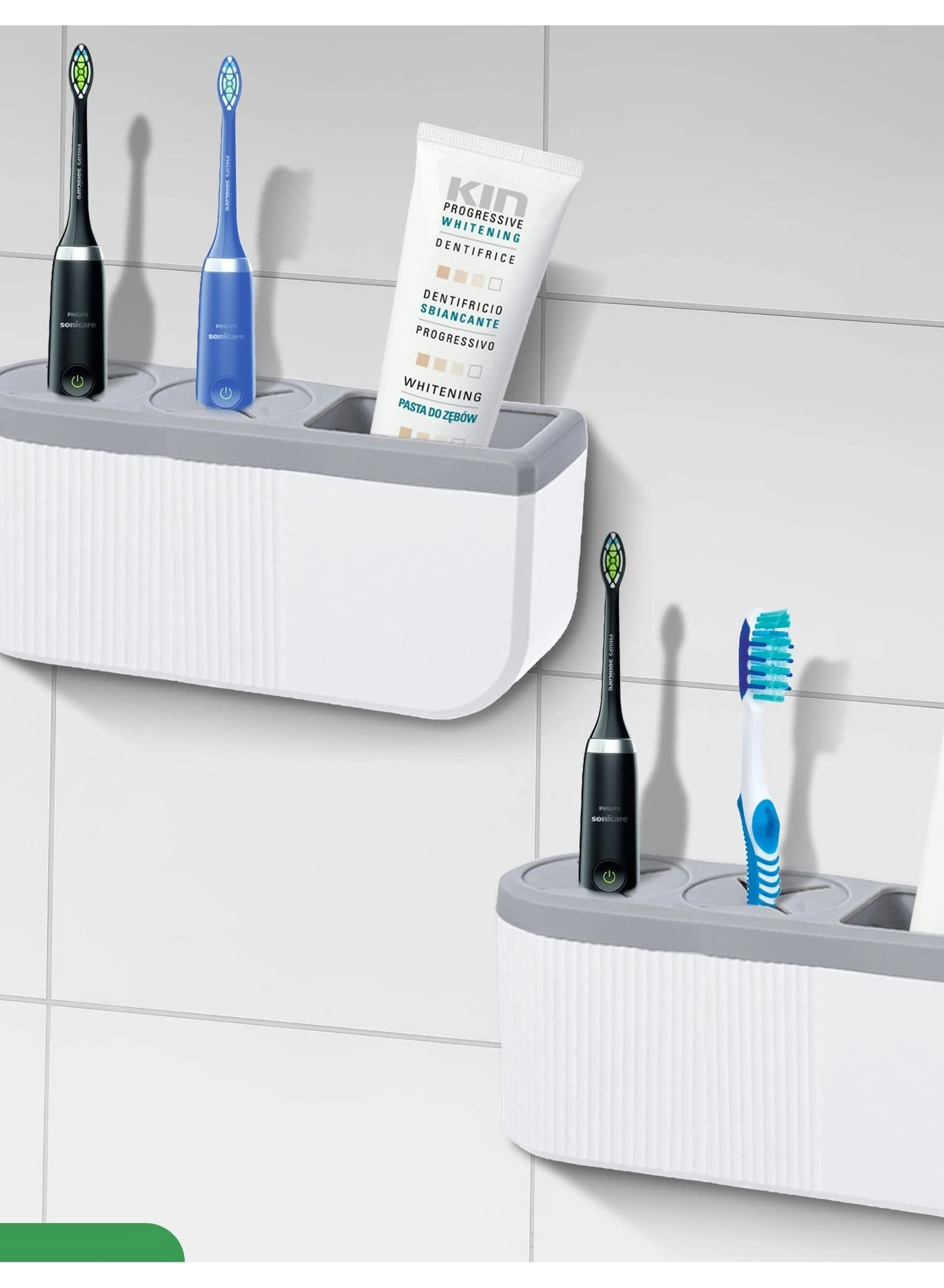 Electric Toothbrush Holder - Any toothbrush and electric toothbrush heads Wall-Mounted