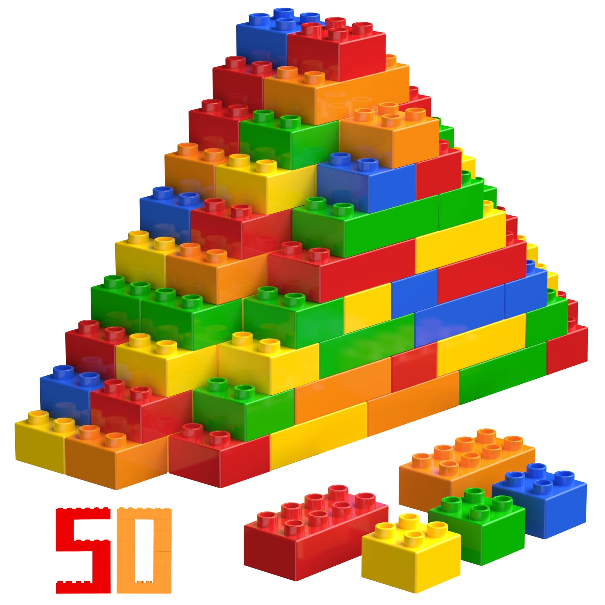 Large building block set - 50 pcs