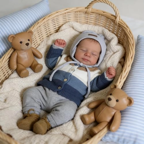 Reborn Baby Doll - 18 Inch Silicone Girl Sleeping Ages 3+