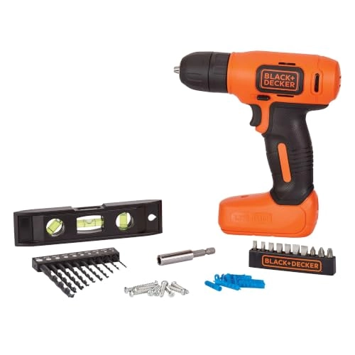 Cordless Drill - 8V + Home Decor Project Kit - 43 pc.