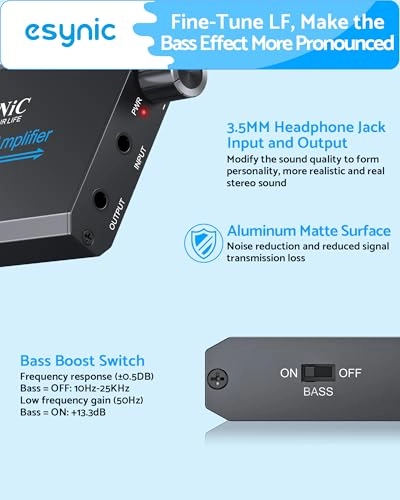 Headphone Amplifier - 16~300 ohm Rechargeable 3.5 mm