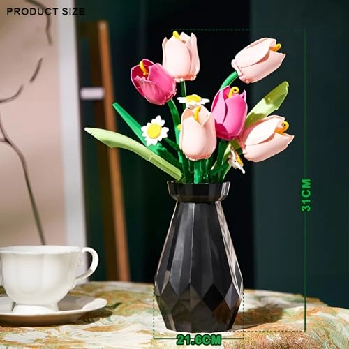 Tulip Bouquet Building Kit - 223 pcs