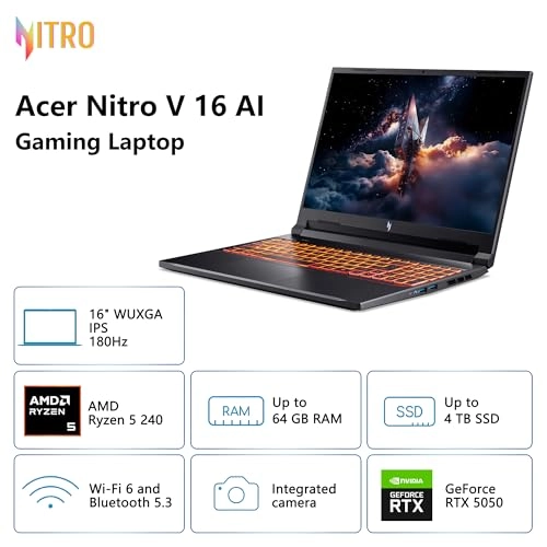 Nitro V 16 AI - 16'' Ryzen 5 240 32GB DDR5 1TB SSD