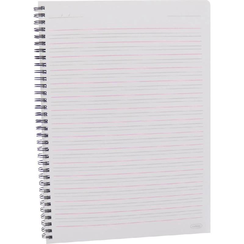 Notebook 19 X 26 cm Spiral - Grid 100 Sheets