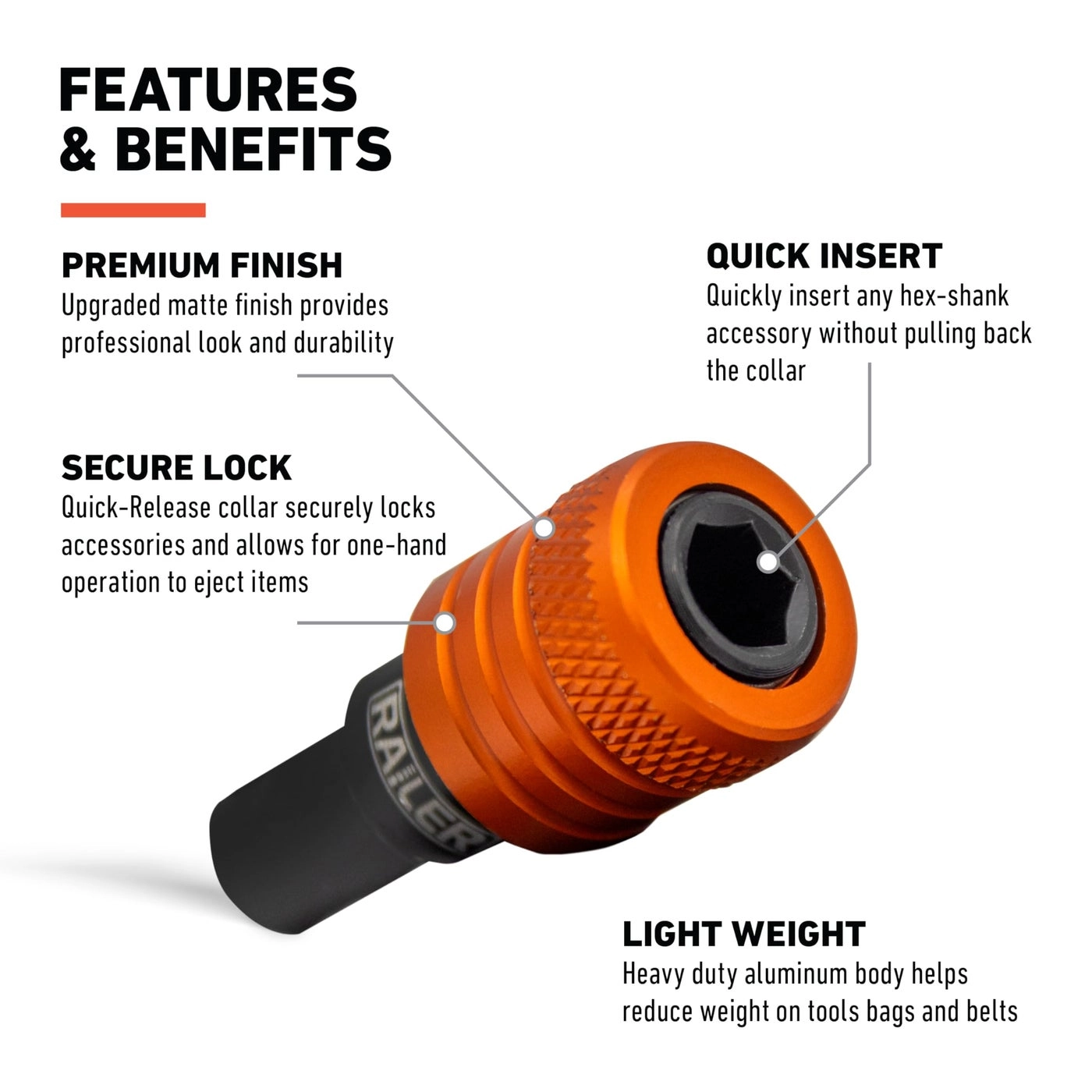 Bit Holder - 1/4 inch Hex Shank