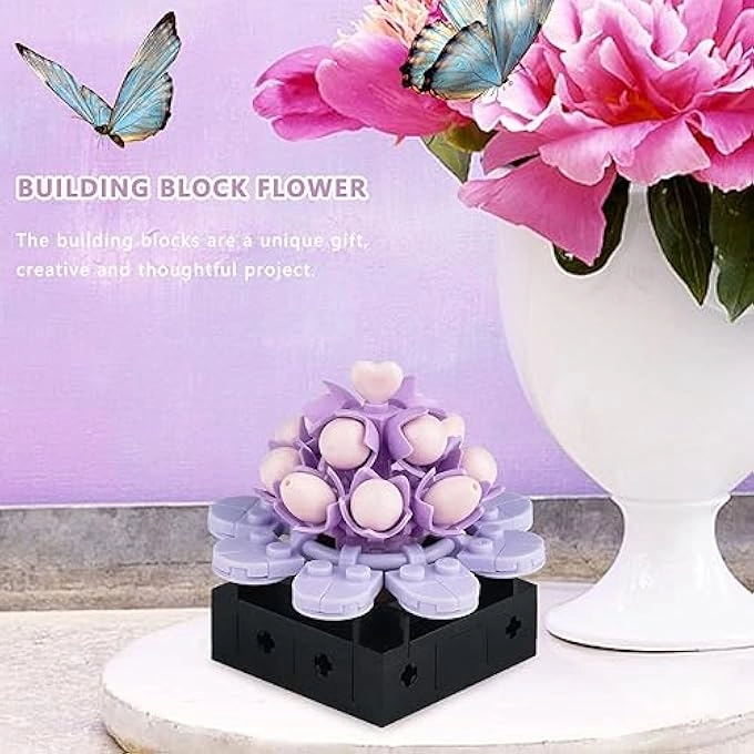 MINI FLOWER SUCCULENT BONSAI - 4 pcs