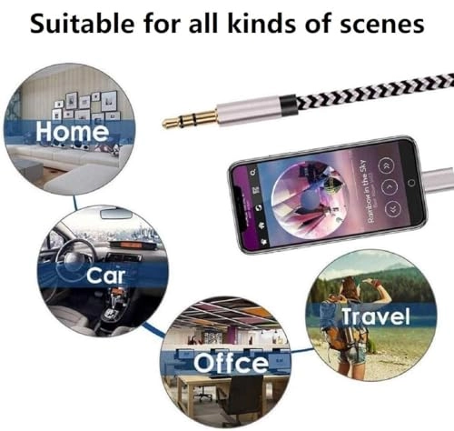 Aux Cord for iPhone - 3.3FT Lightning Aux