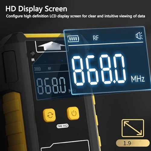Remote Key Frequency Tester - IR Signal Detector HD LCD Type-C Dual Power