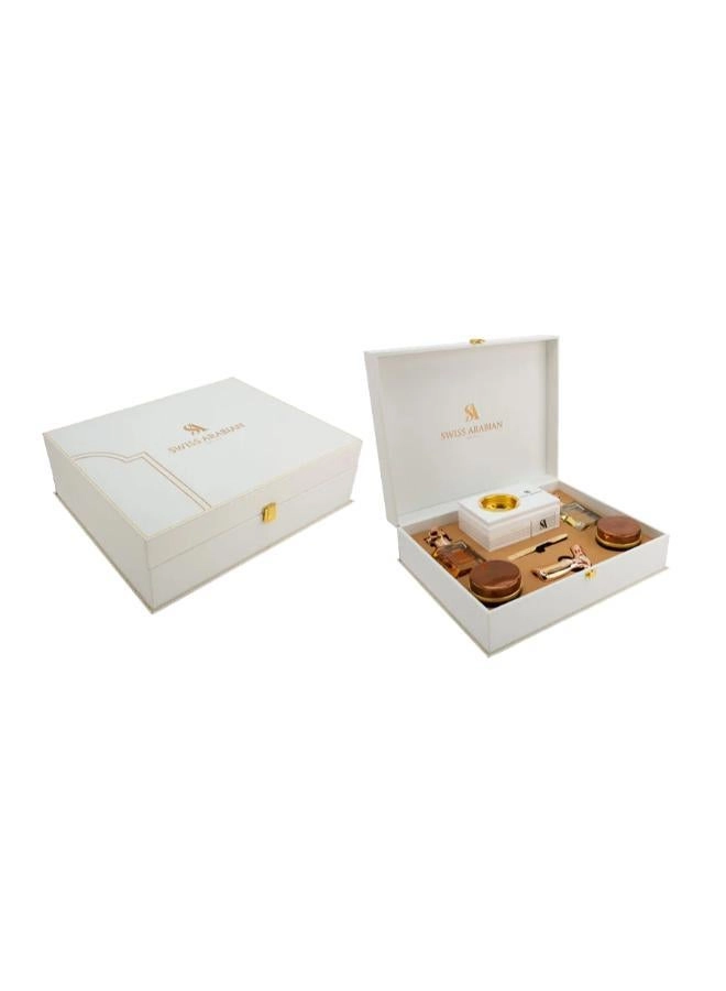 Swiss Arabian Perfumes Dukhoon Al Haram + Muattar Mumtaz + Gharaam EDP - 50ML + Wajd EDP - 50 ML + Mubkhara + Torch + Tong