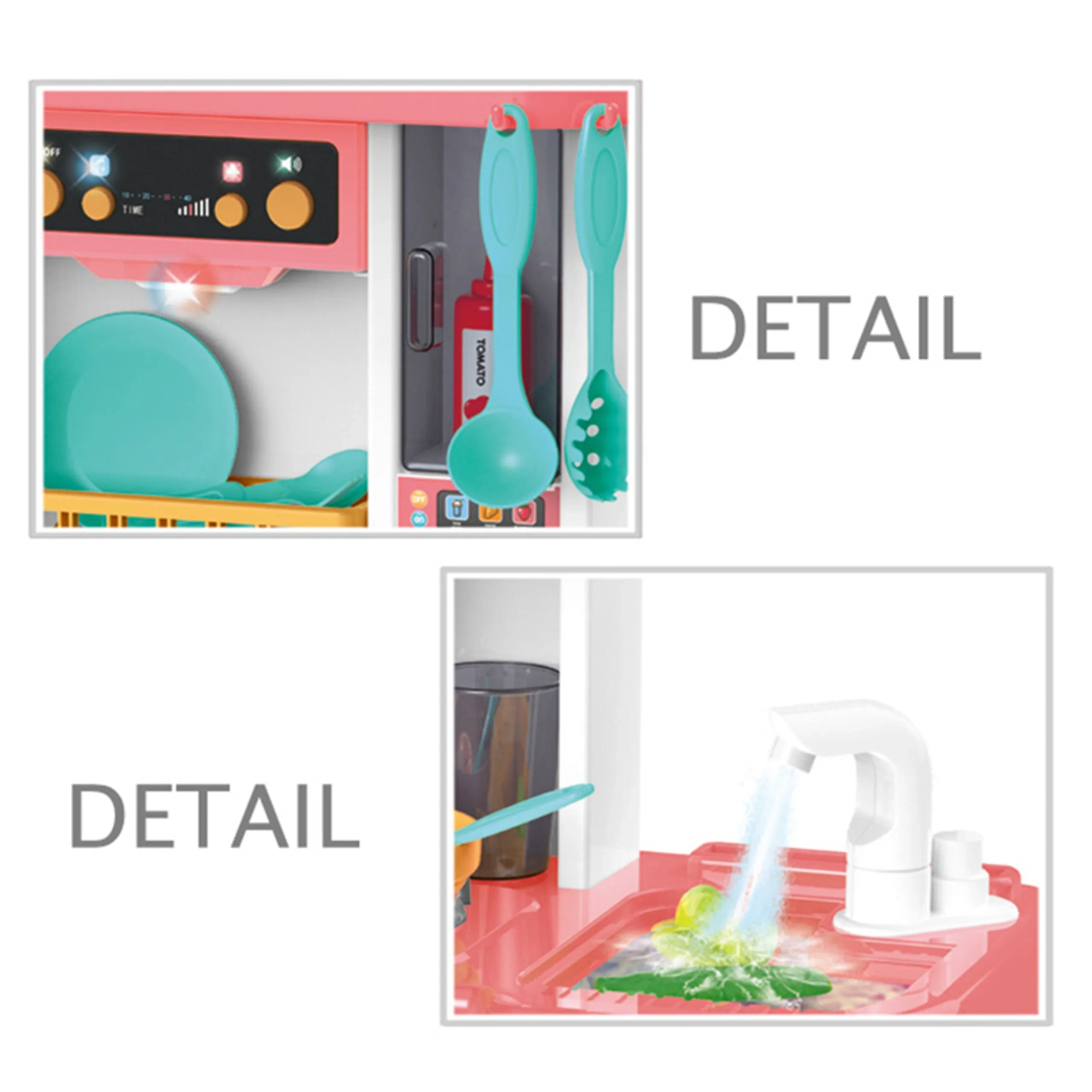 Kids Toys Kitchen Pretend Play - 38pcs (GF-889-166)