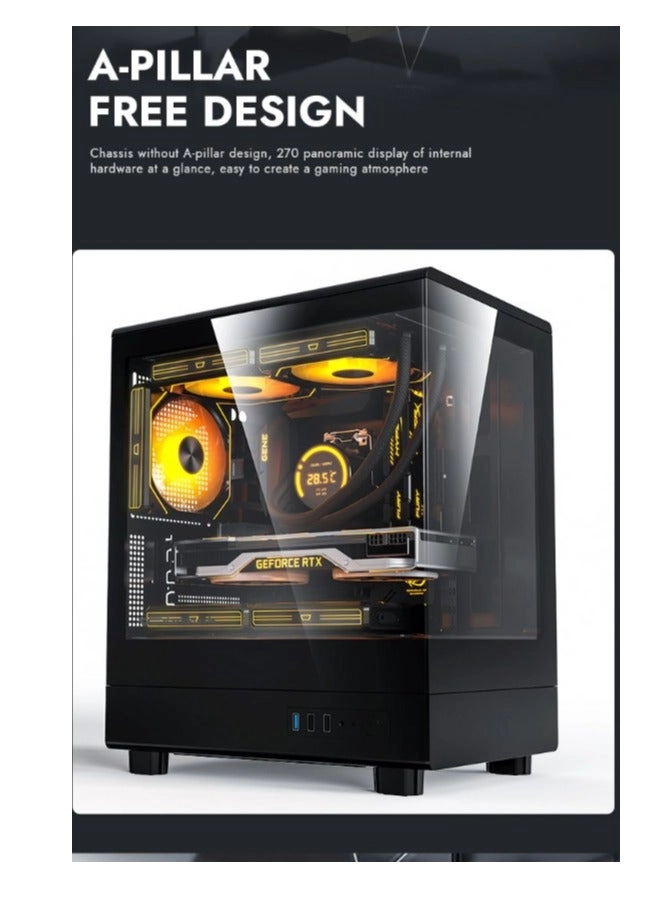 DB330M - Tempered Glass M-ATX/ITX 3x120mm ARGB