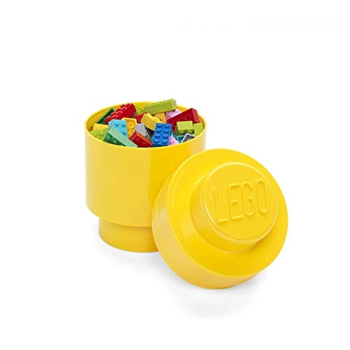 Round Storage Box - Small Yellow