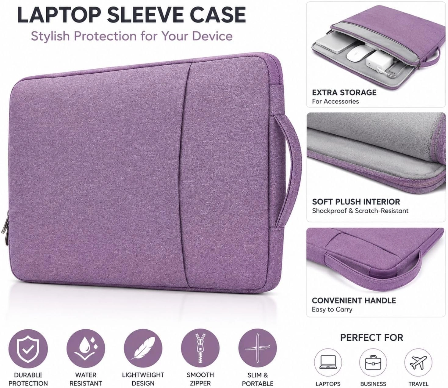 Mufaens Laptop Sleeve for 13-Inch Laptop