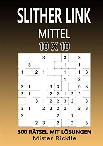 SLITHER LINK - 10 x 10 MITTEL 300 RÄTSEL