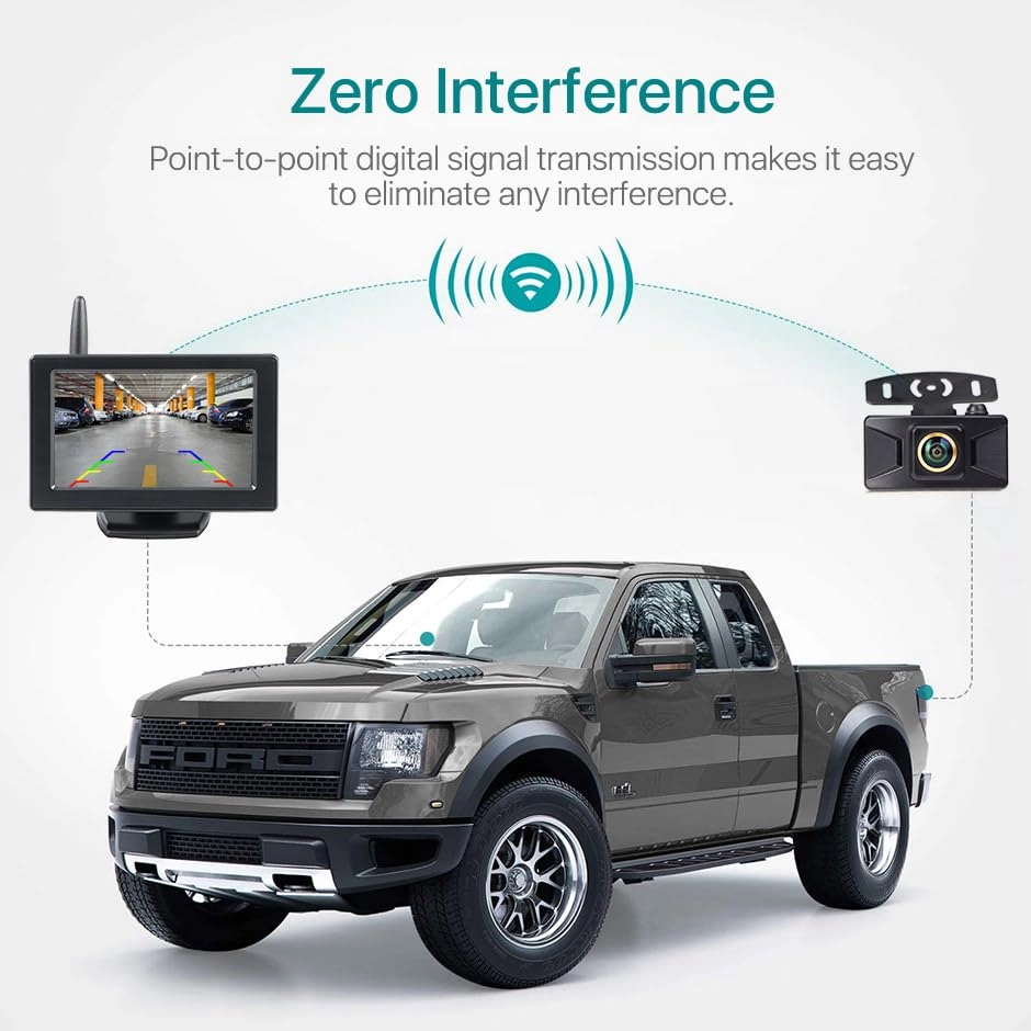 Dynamic Railway Line Reversing Camera - Night Vision HD 720P