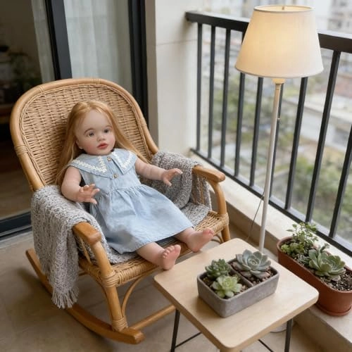 Pippa Reborn Baby Doll - 26 inch Cotton Vinyl Hand-rooted Curly Hair Ages 3+