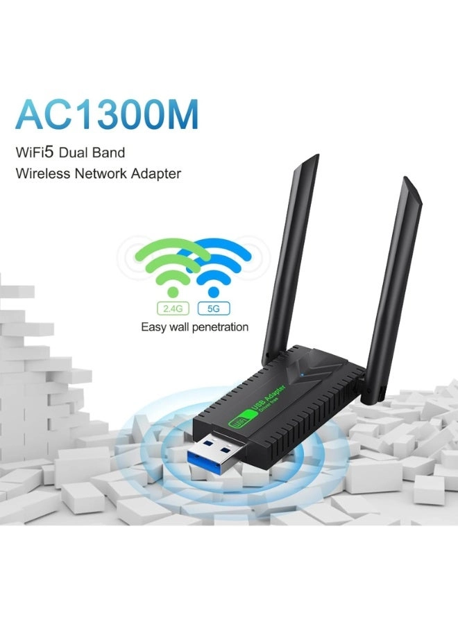 Wireless USB WiFi Adapter - Dual Band 2.4/5Ghz USB Wireless