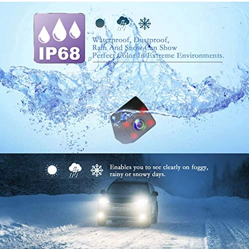 License Plate Backup Camera - Night Vision Wired 480 TV lines