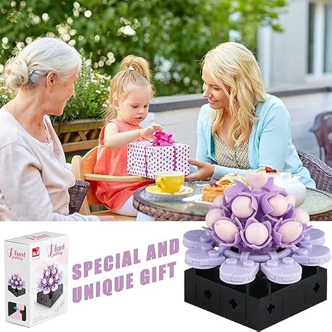 MINI FLOWER SUCCULENT BONSAI - 4 pcs