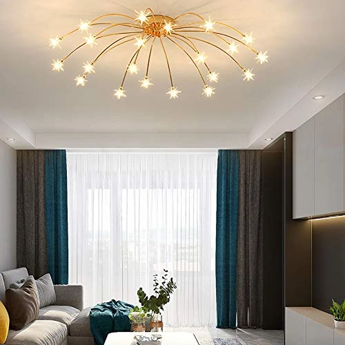 Nordic Art Stars Ceiling - G4 21 head Black and white light