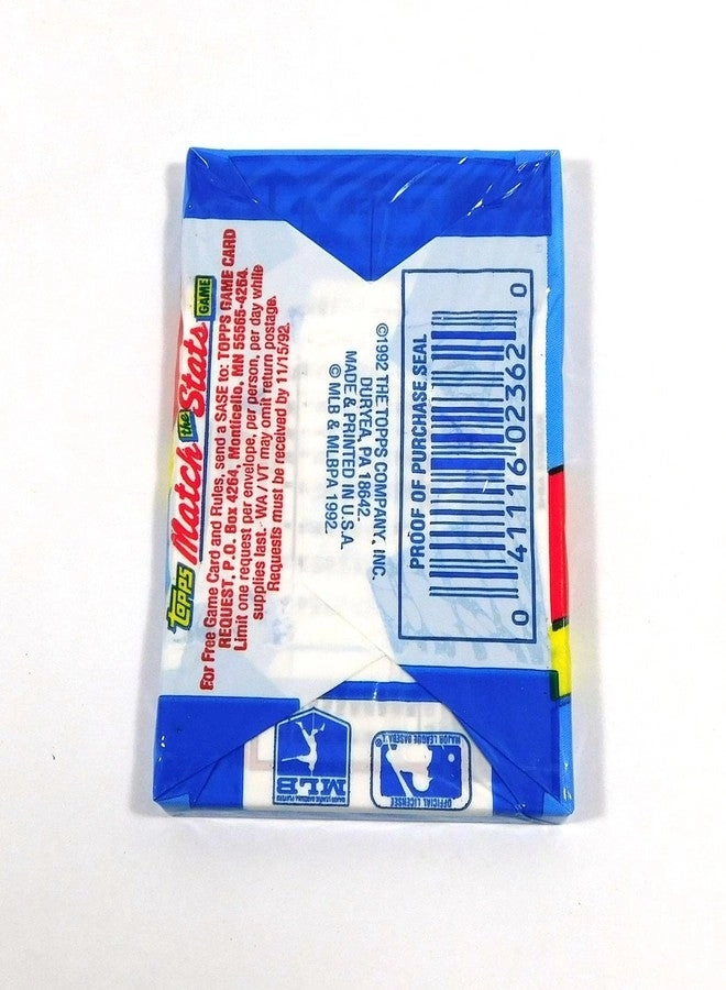 1992 Baseball Card Wax Pack - 15pcs