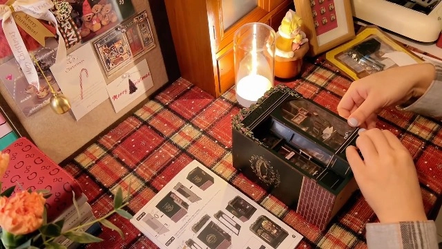 Owl Bookstore Miniature Library - 3D Wooden Puzzle LED Lights