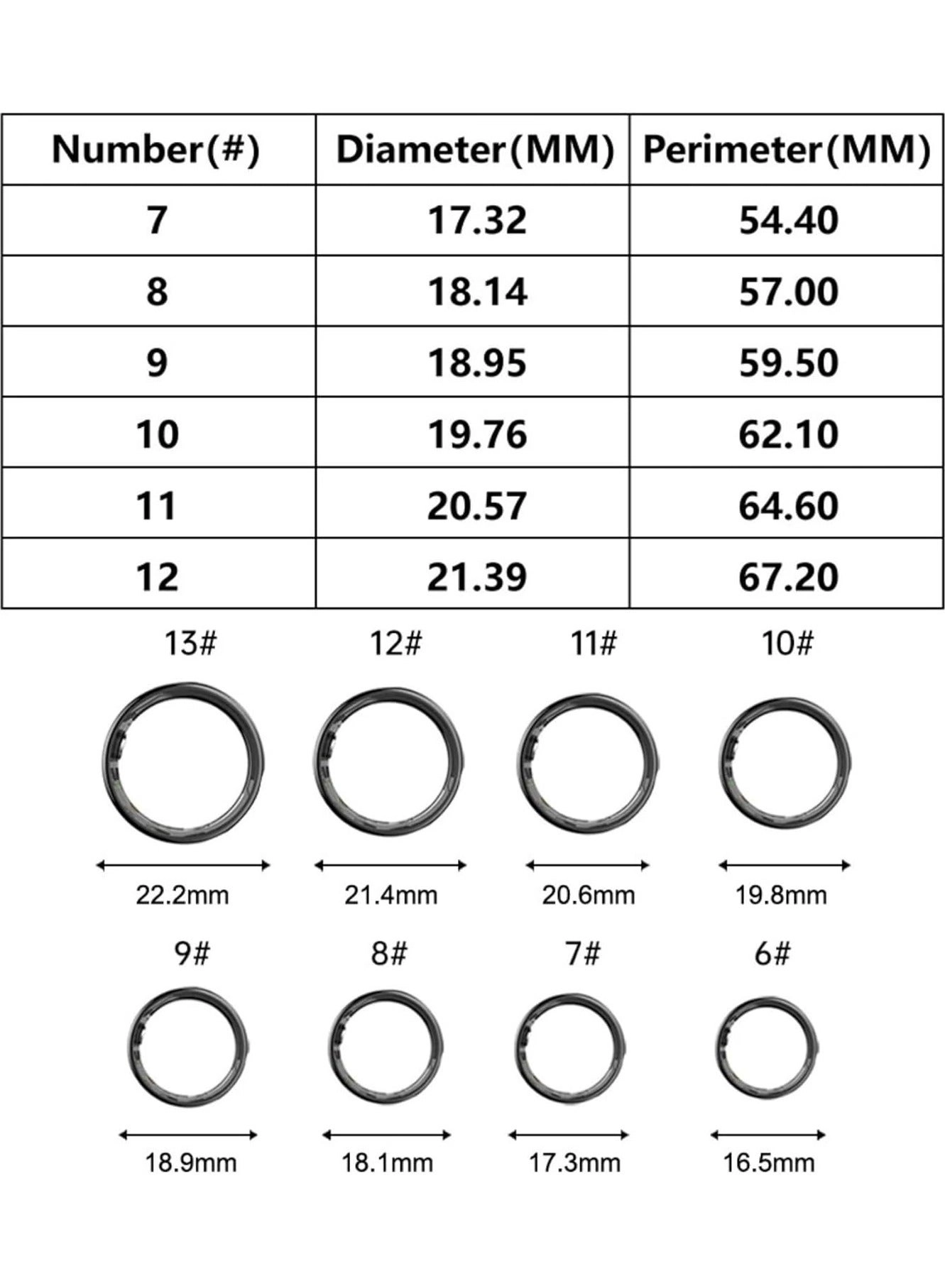 Smart Ring - 18.9 mm IP68 Waterproof