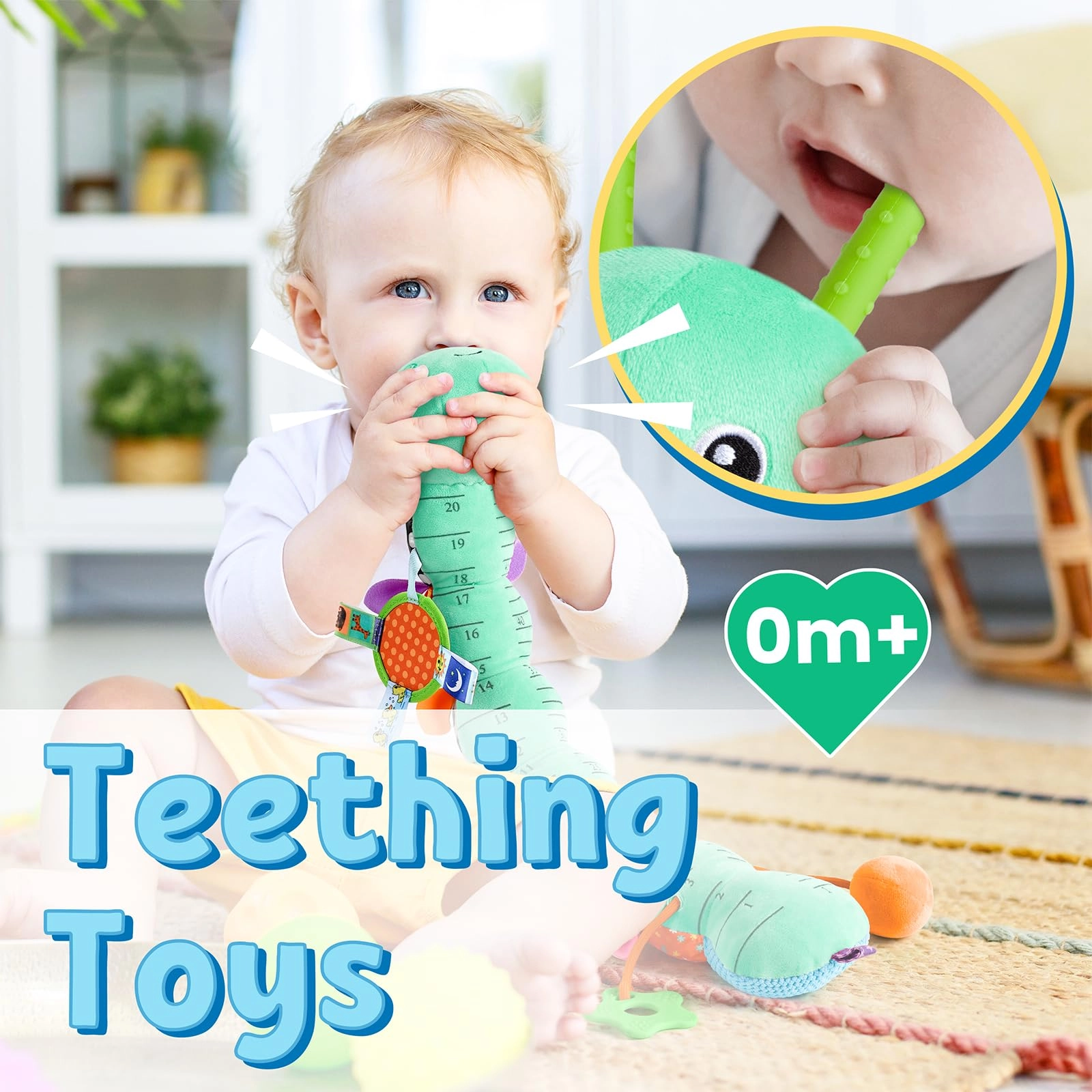 Musical Caterpillar - 6-12 Months Plush, Cotton Animal 1.0 Count