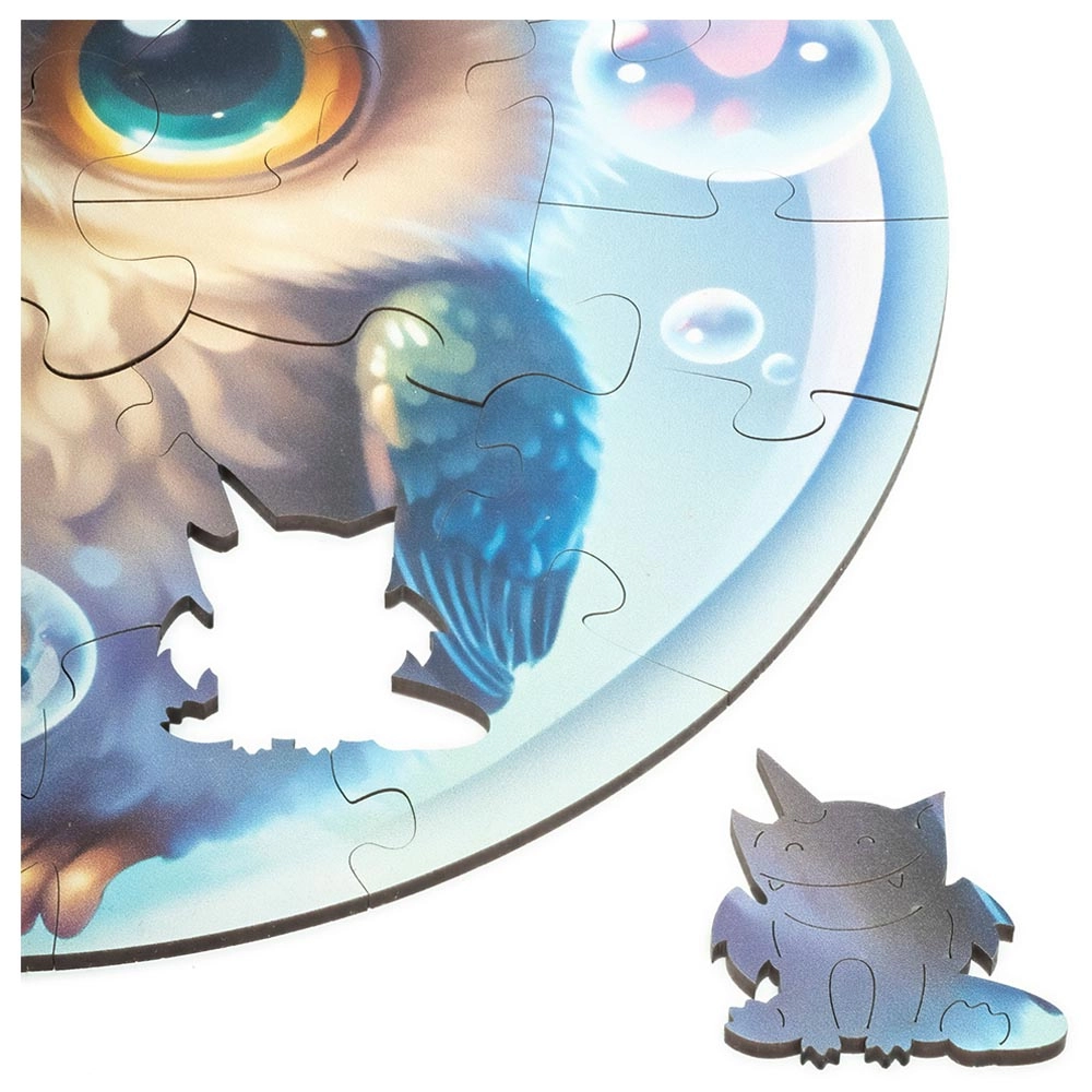 Owl Bubblezz Wooden Puzzle (4107390-Owl_Bubblezz) - 30 pcs