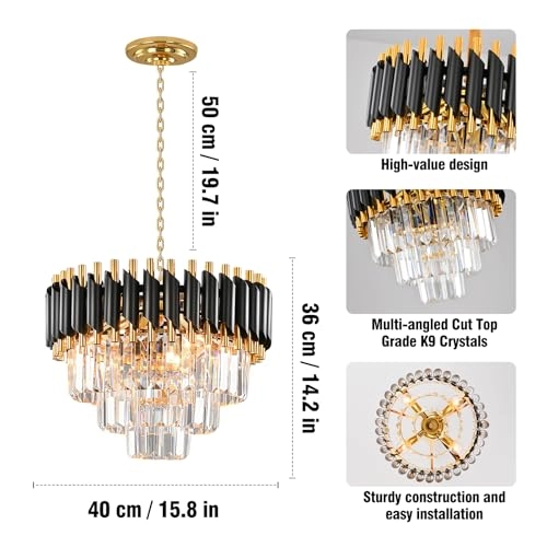 Crystal Chandelier - 23.6inch