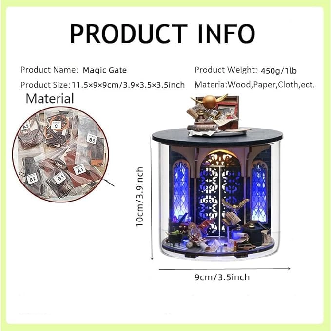 3D Wooden Puzzle Bookshelf Insert - Library of Books 1:24