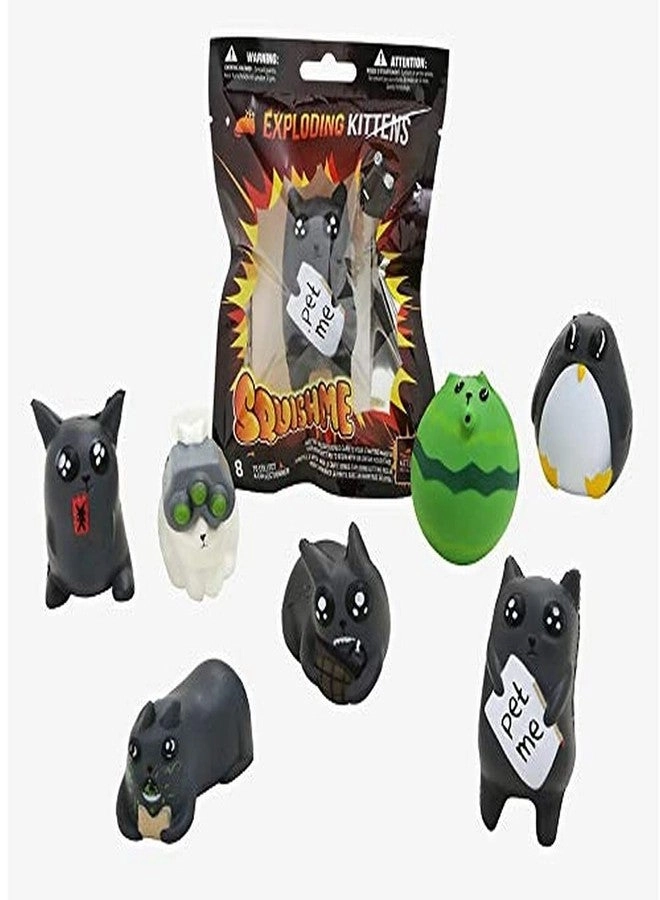 Exploding Kittens SquishMe - Slow Rise Foam Figure Exclusive Unfair Advantage Card