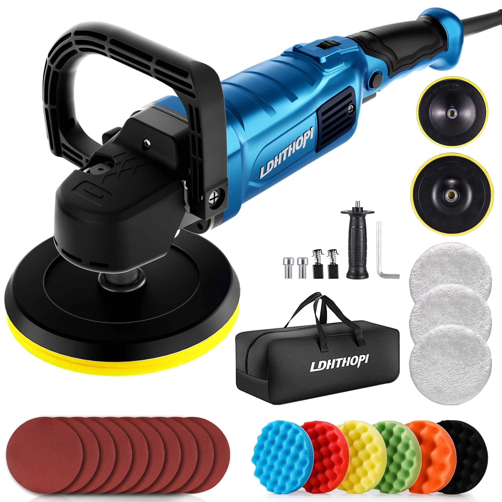 ldhthopi Buffer Polisher - 1800W 6 inch/7 inch