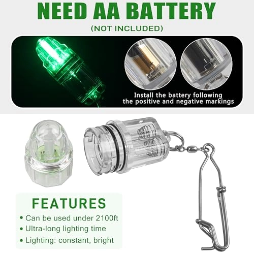 Fishing Light - Green Waterproof 2,100 ft