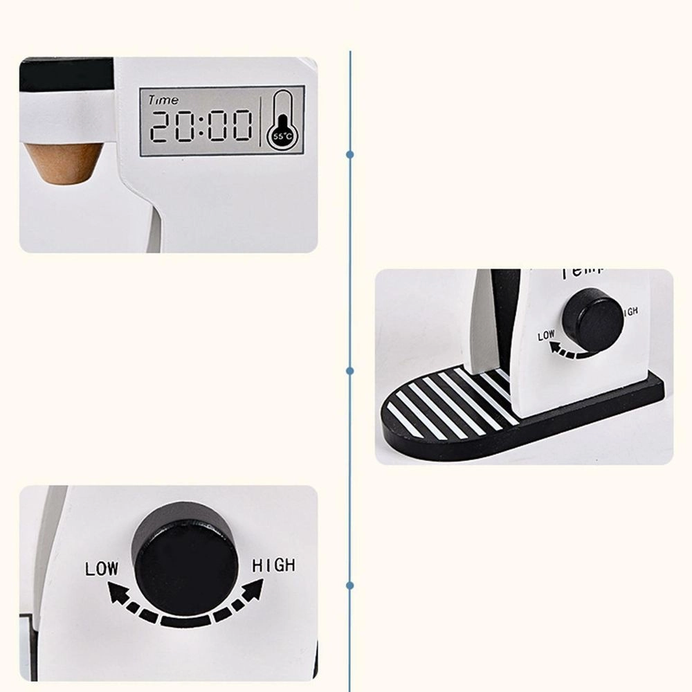 Kids Wooden Coffee Maker Pretend Play Toy (5551007-Bl-20507)