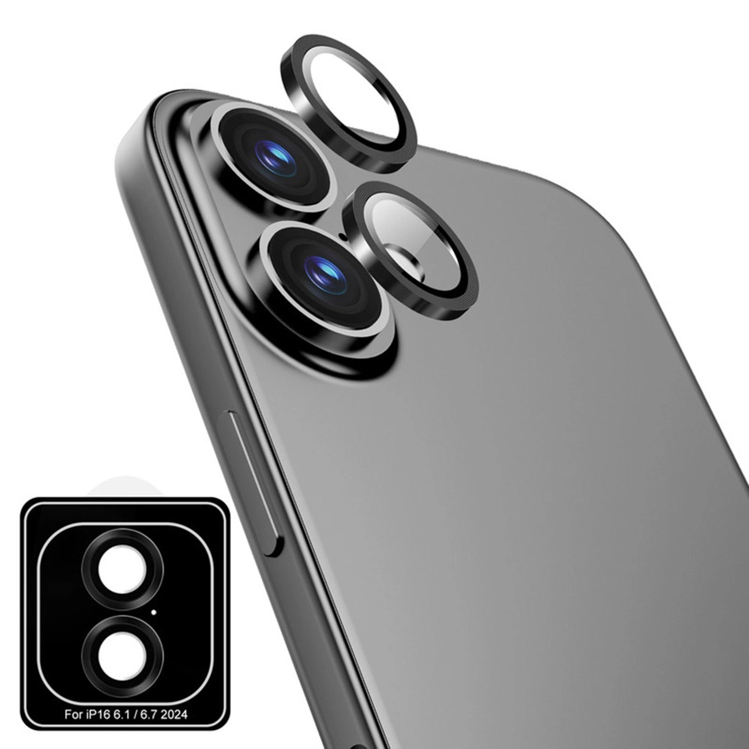 glassology Clear Anti-Fingerprint Camera Lens Protector for iPhone 16