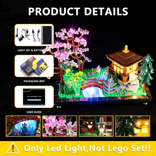 Light Kit for LEGO Tranquil Garden 10315 - Plastic 1 below 5V