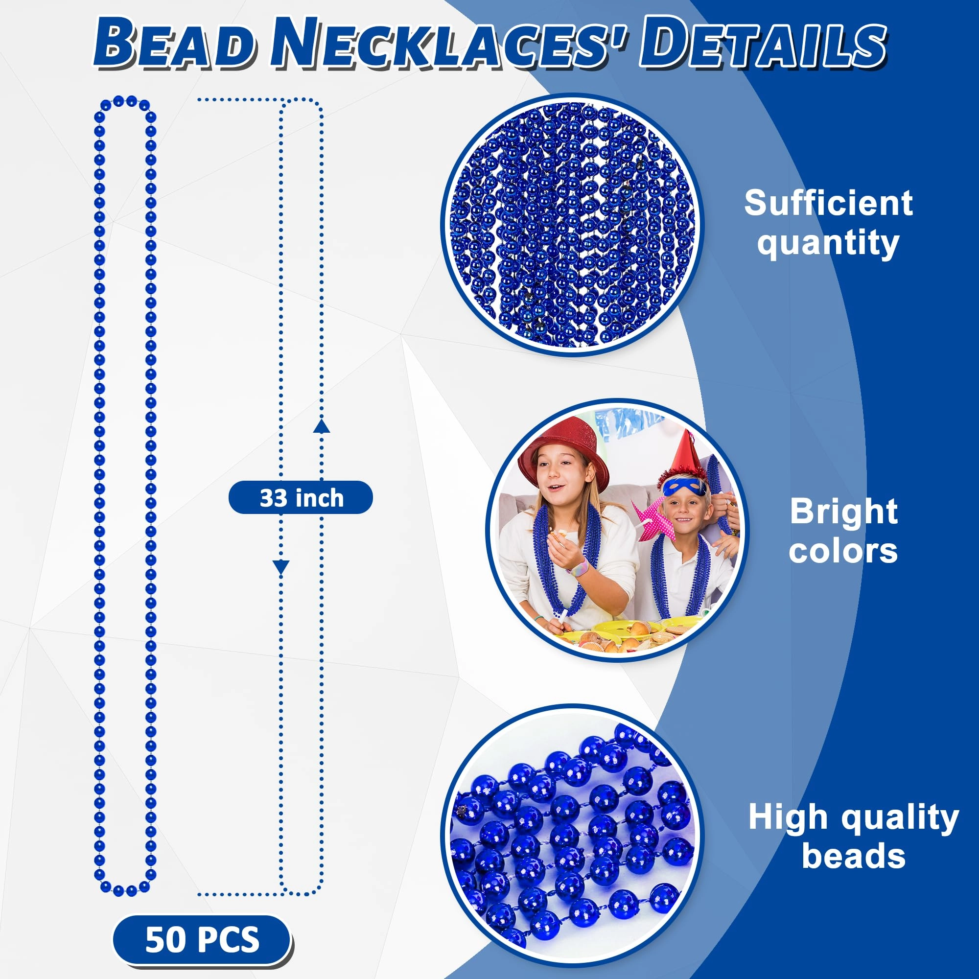 Bead Necklace - 50PCS Christmas