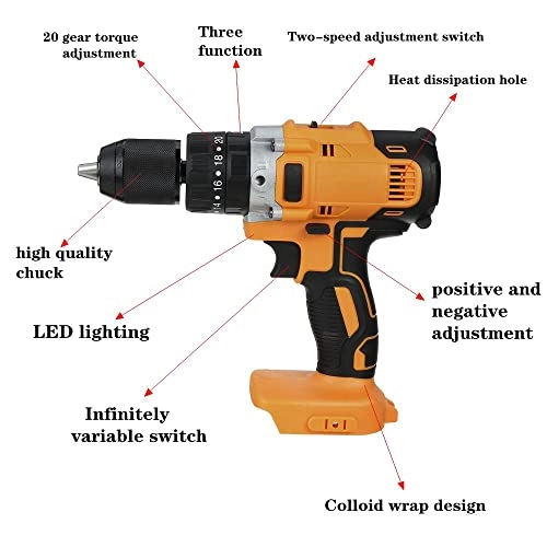 3 in 1 Cordless Impact Electric Drill - 18V