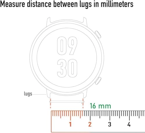 Watch Band for D26 Smart Watch 16mm - Silicone Starlight