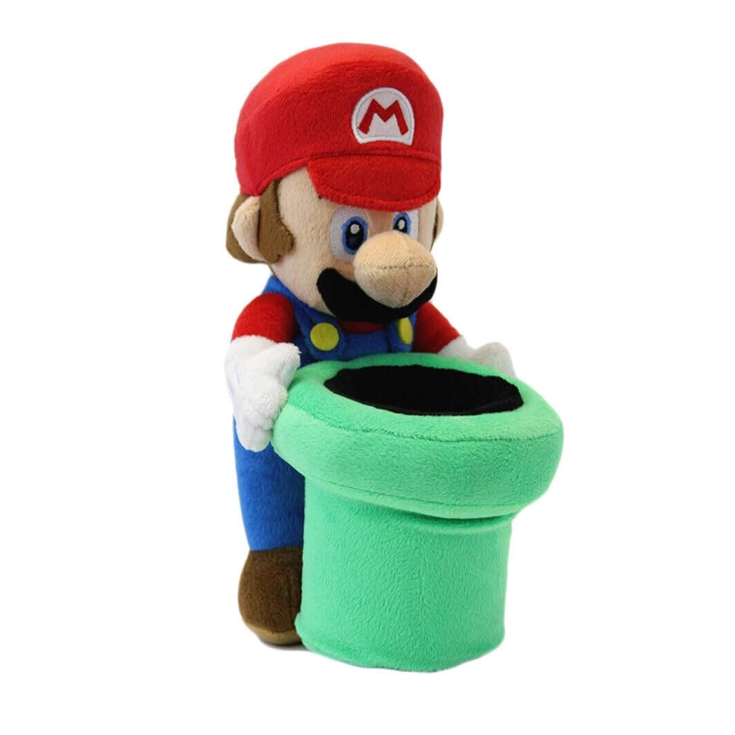 Little Buddy Super Mario Holding Warp Pipe Plush 1349 - 9 Browna